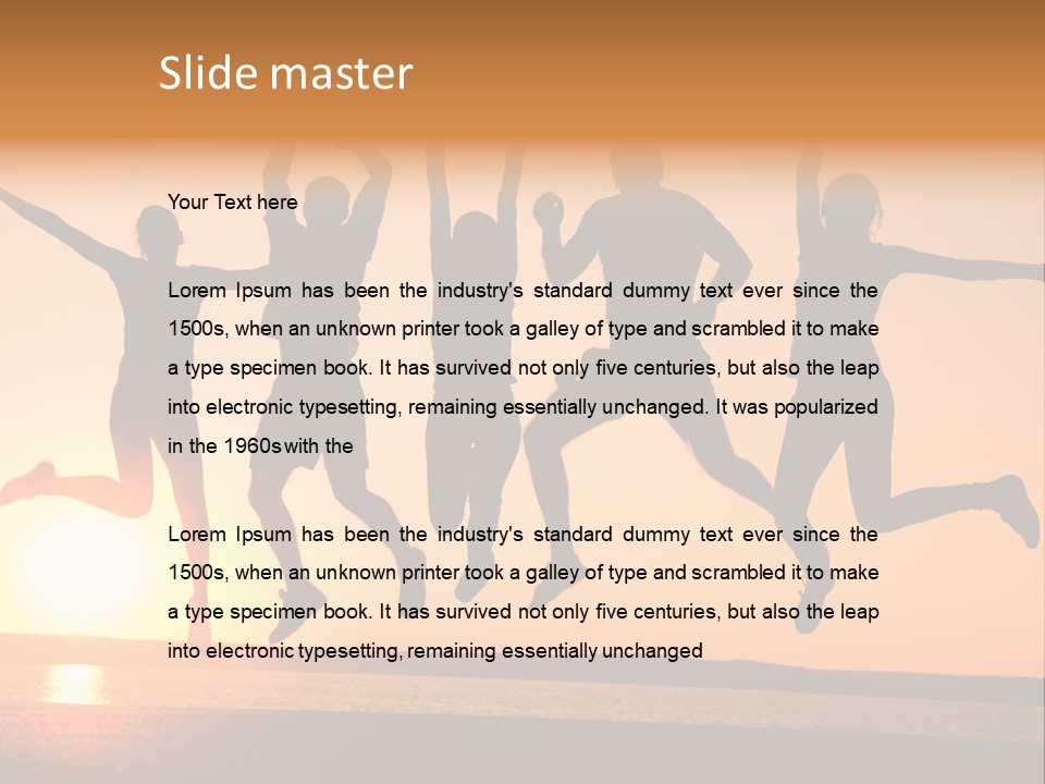 Young Picnic Happiness PowerPoint Template