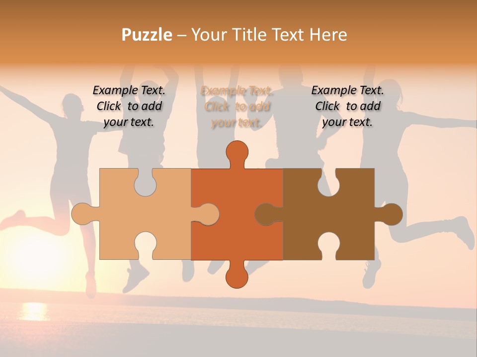 Young Picnic Happiness PowerPoint Template