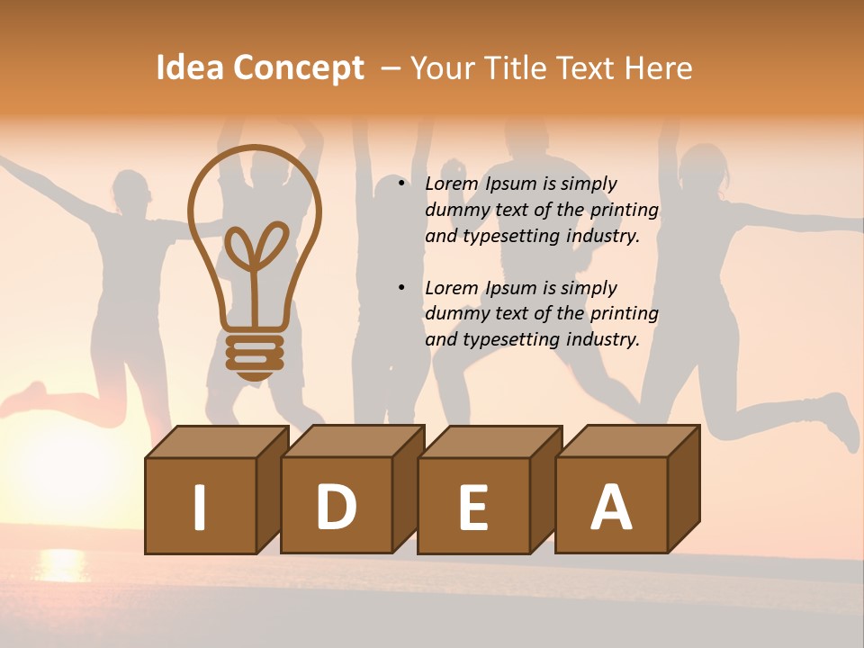 Young Picnic Happiness PowerPoint Template