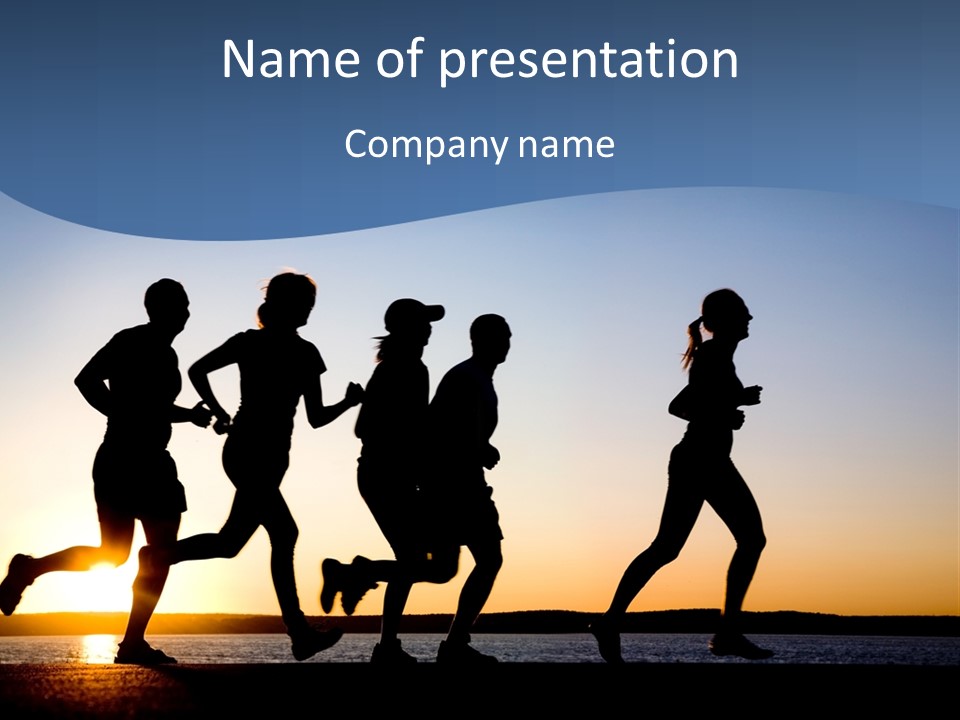 Young Red Sunrise PowerPoint Template