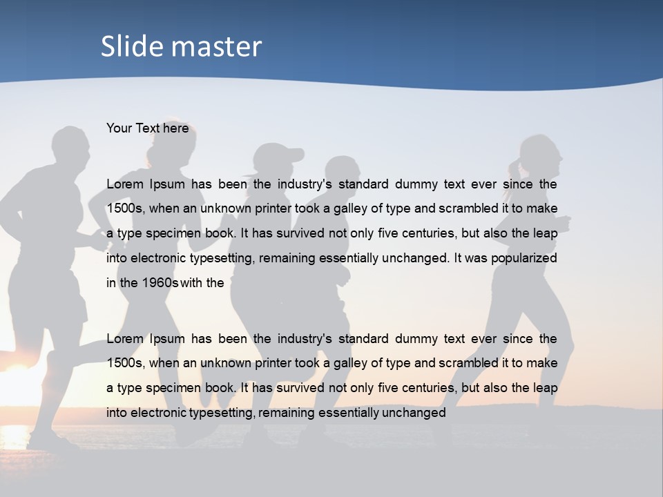 Young Red Sunrise PowerPoint Template