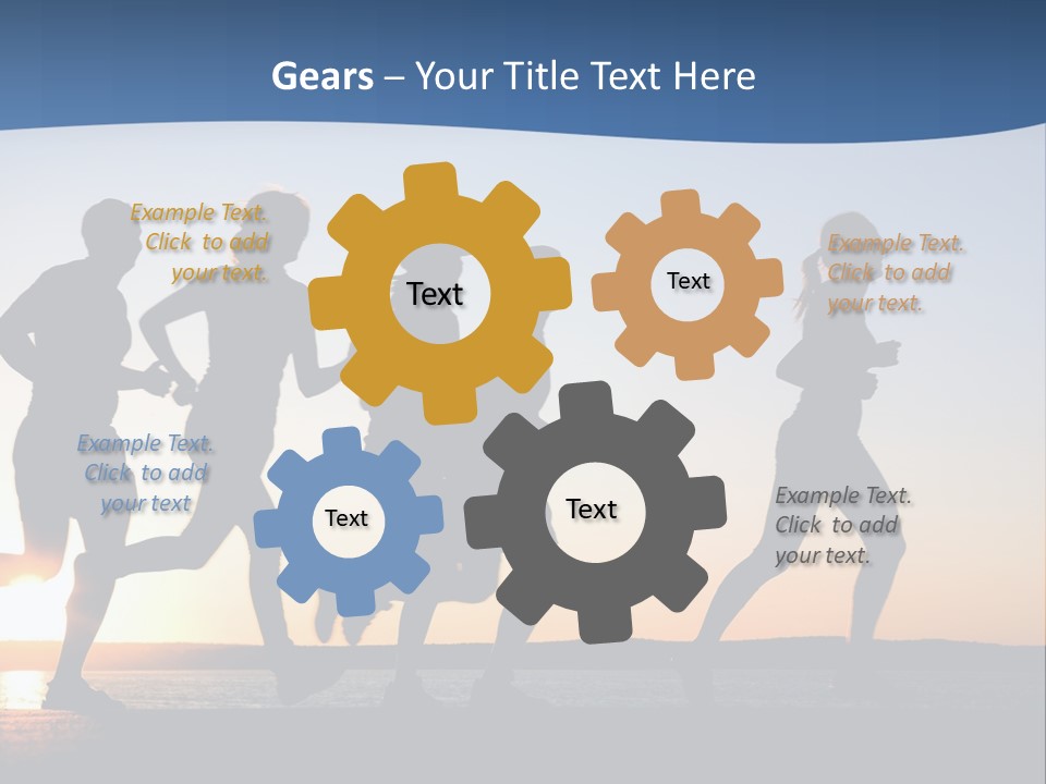 Young Red Sunrise PowerPoint Template