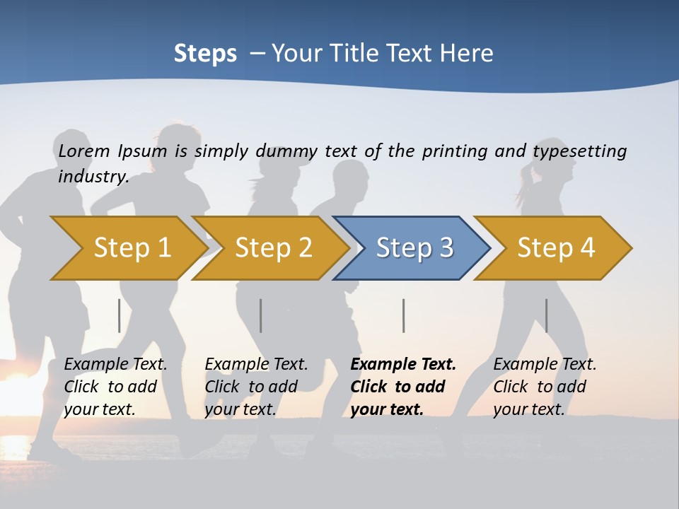 Young Red Sunrise PowerPoint Template