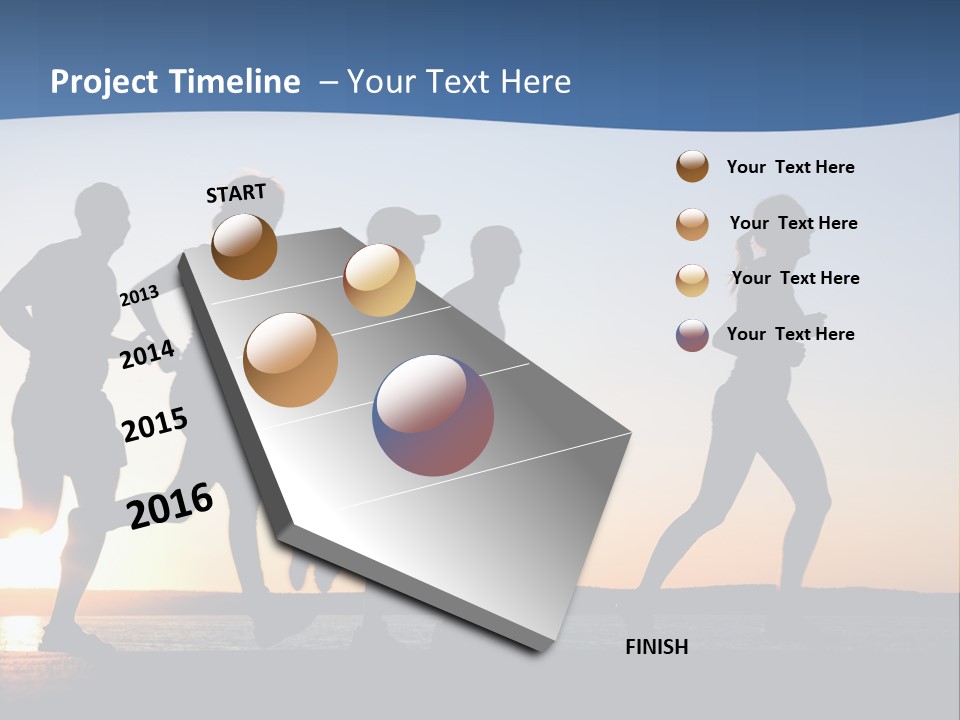 Young Red Sunrise PowerPoint Template