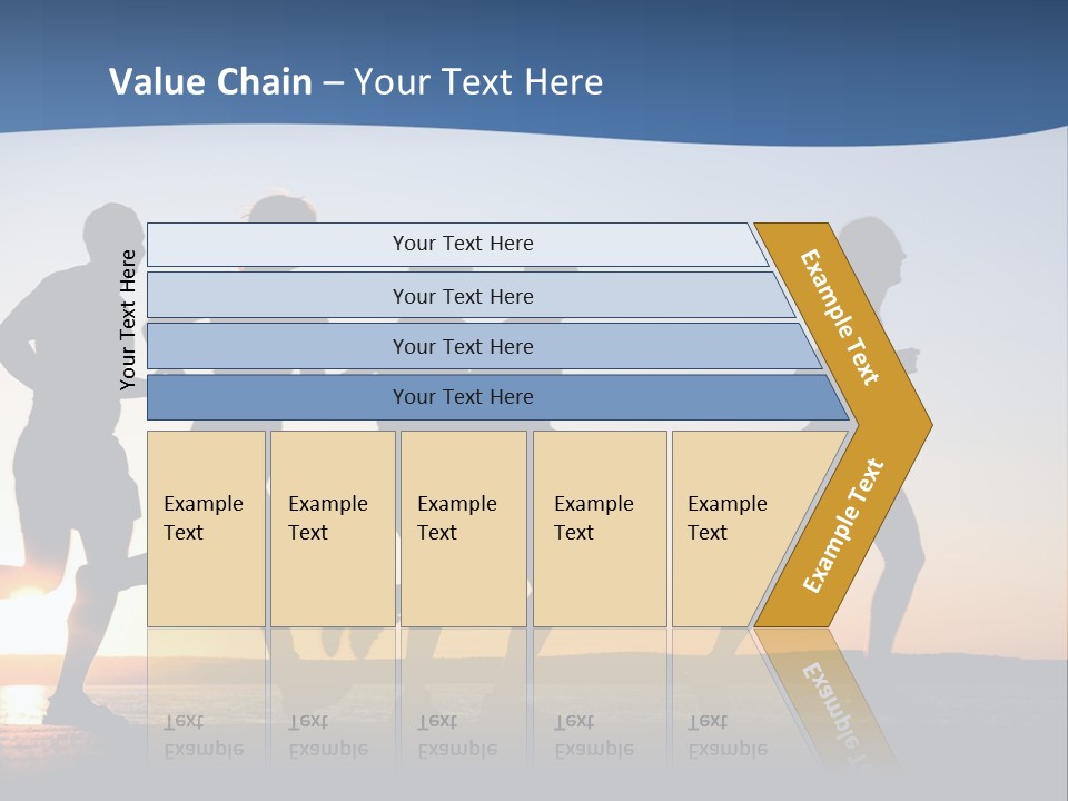 Young Red Sunrise PowerPoint Template