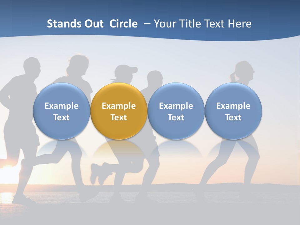 Young Red Sunrise PowerPoint Template