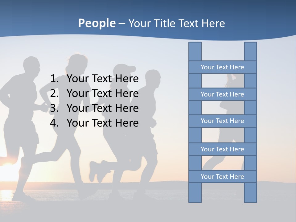 Young Red Sunrise PowerPoint Template
