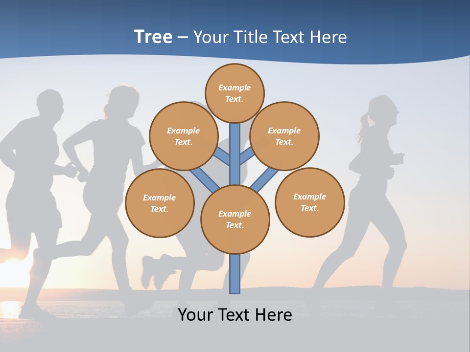 Young Red Sunrise PowerPoint Template