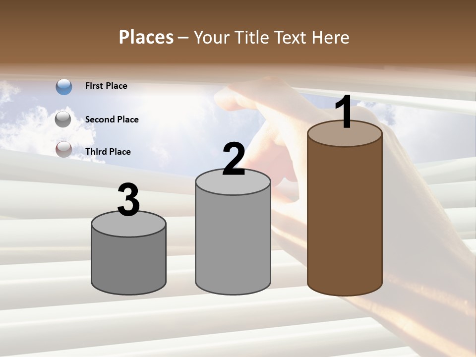 Jalousie Striped Cloud PowerPoint Template