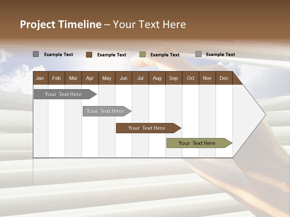 Jalousie Striped Cloud PowerPoint Template