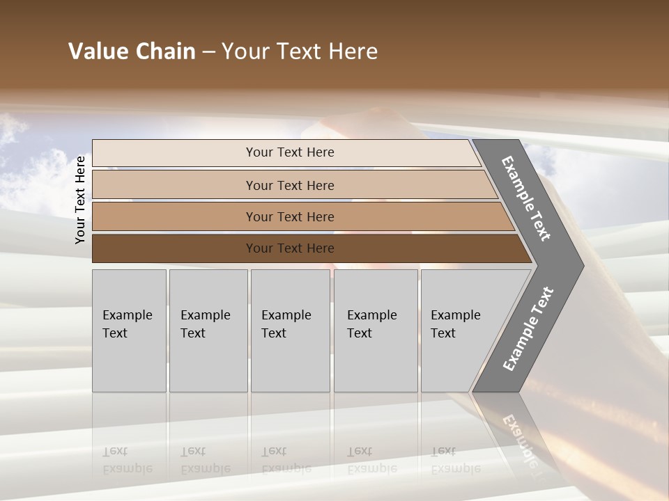 Jalousie Striped Cloud PowerPoint Template
