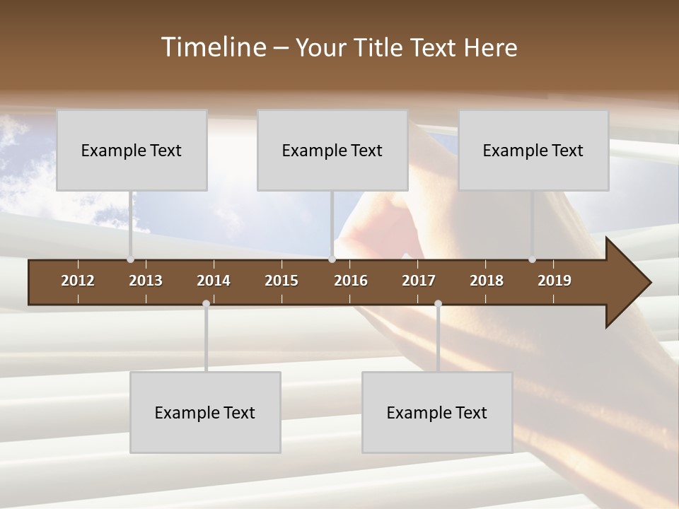Jalousie Striped Cloud PowerPoint Template