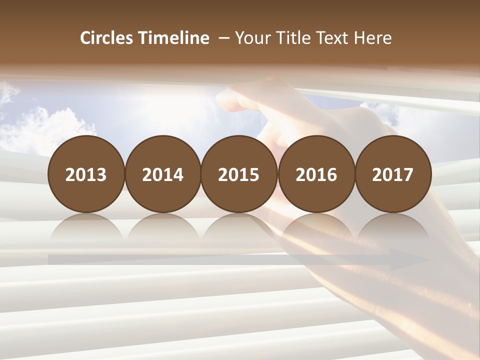 Jalousie Striped Cloud PowerPoint Template