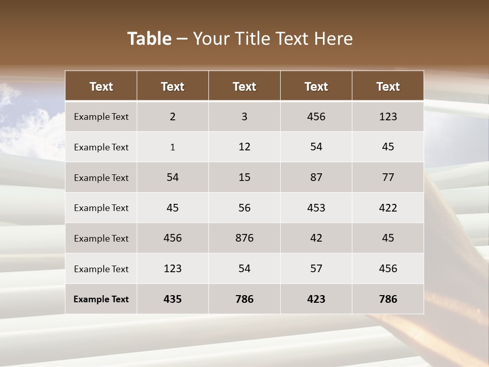 Jalousie Striped Cloud PowerPoint Template
