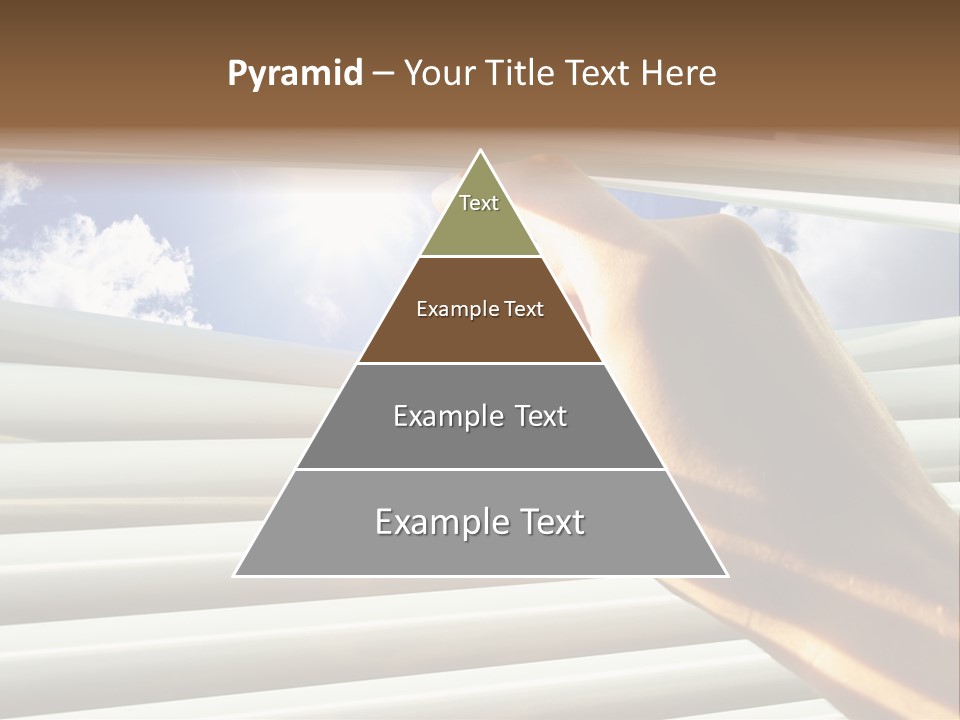 Jalousie Striped Cloud PowerPoint Template