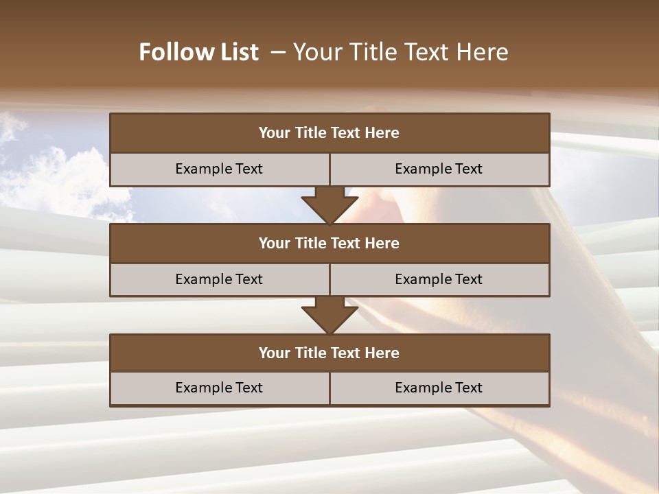 Jalousie Striped Cloud PowerPoint Template