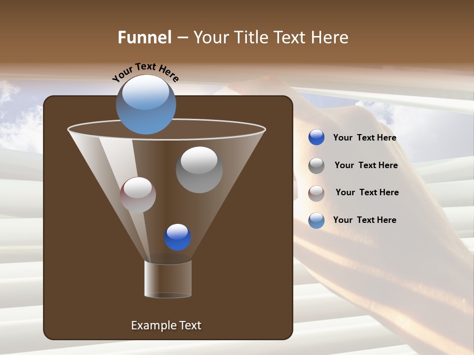 Jalousie Striped Cloud PowerPoint Template