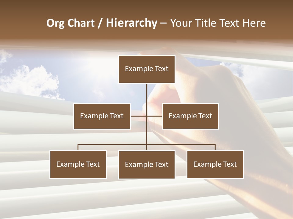Jalousie Striped Cloud PowerPoint Template