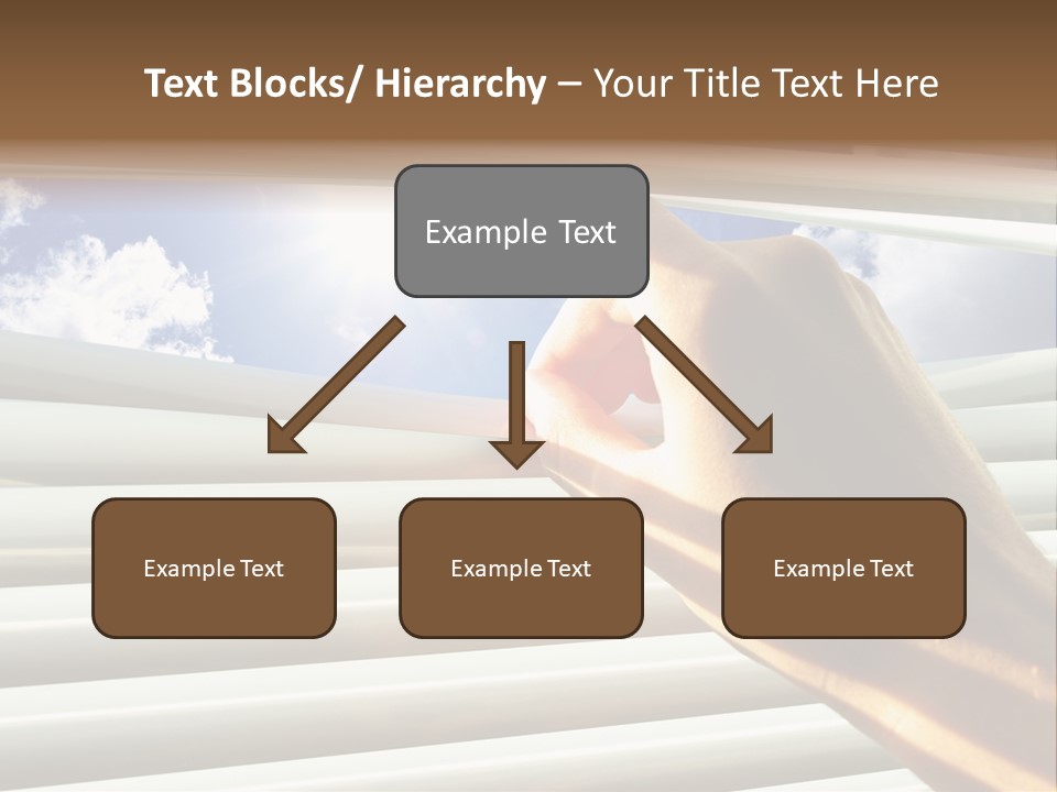 Jalousie Striped Cloud PowerPoint Template