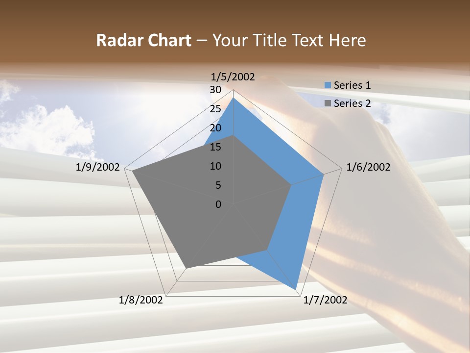 Jalousie Striped Cloud PowerPoint Template