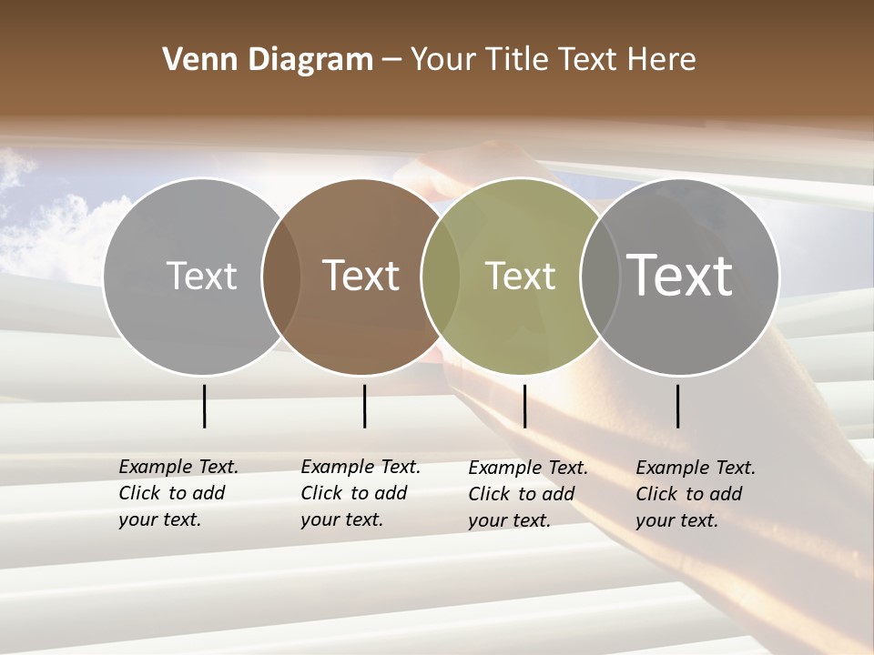 Jalousie Striped Cloud PowerPoint Template