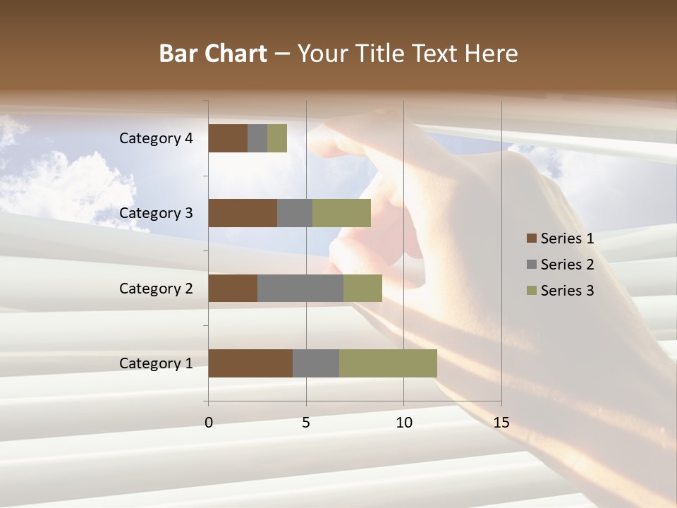 Jalousie Striped Cloud PowerPoint Template