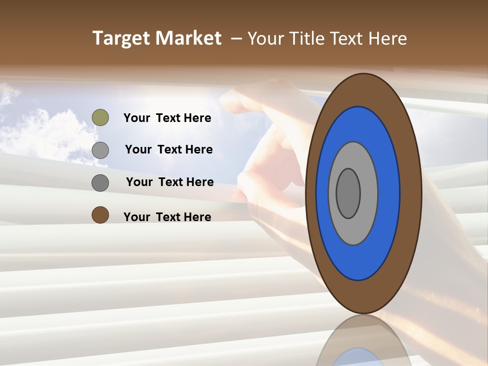 Jalousie Striped Cloud PowerPoint Template