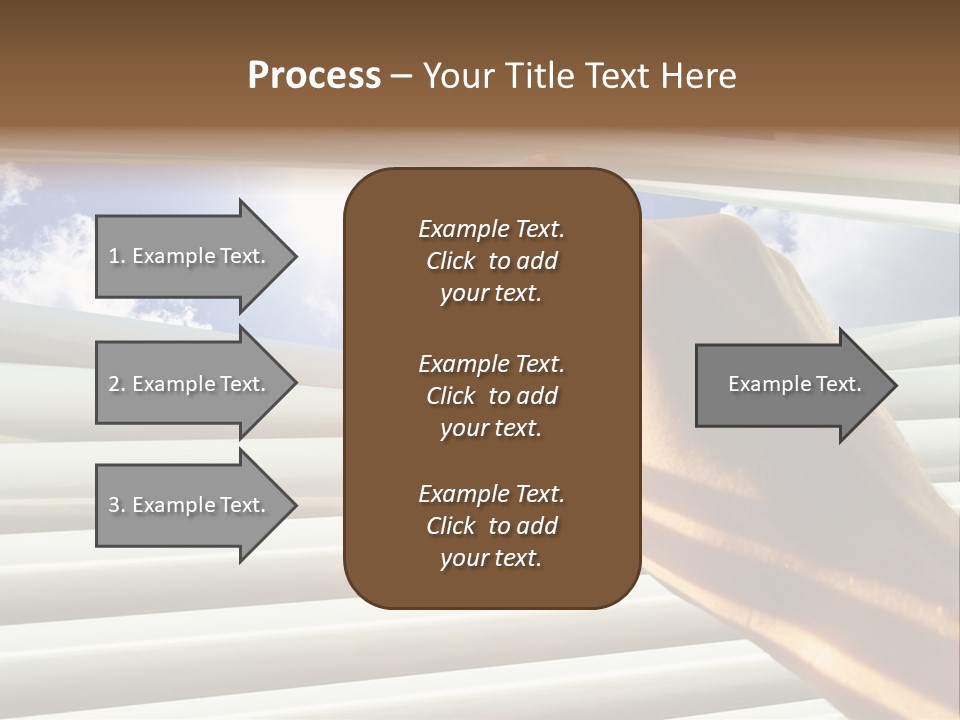 Jalousie Striped Cloud PowerPoint Template