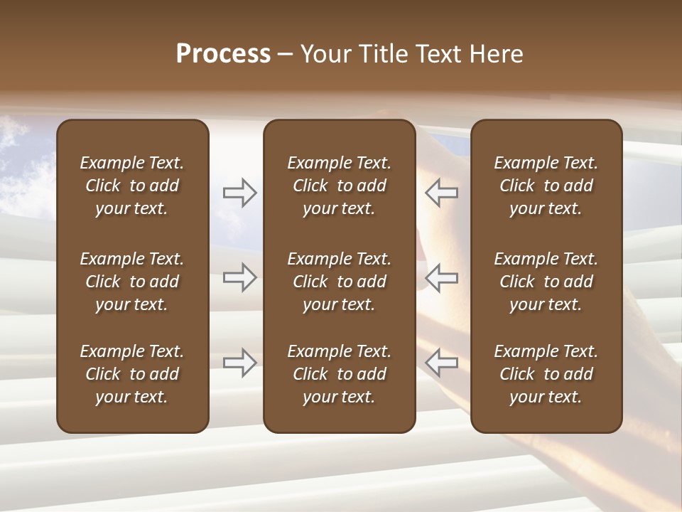 Jalousie Striped Cloud PowerPoint Template