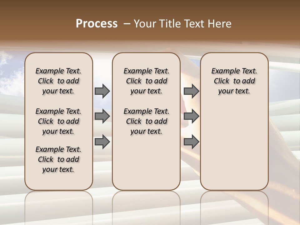 Jalousie Striped Cloud PowerPoint Template