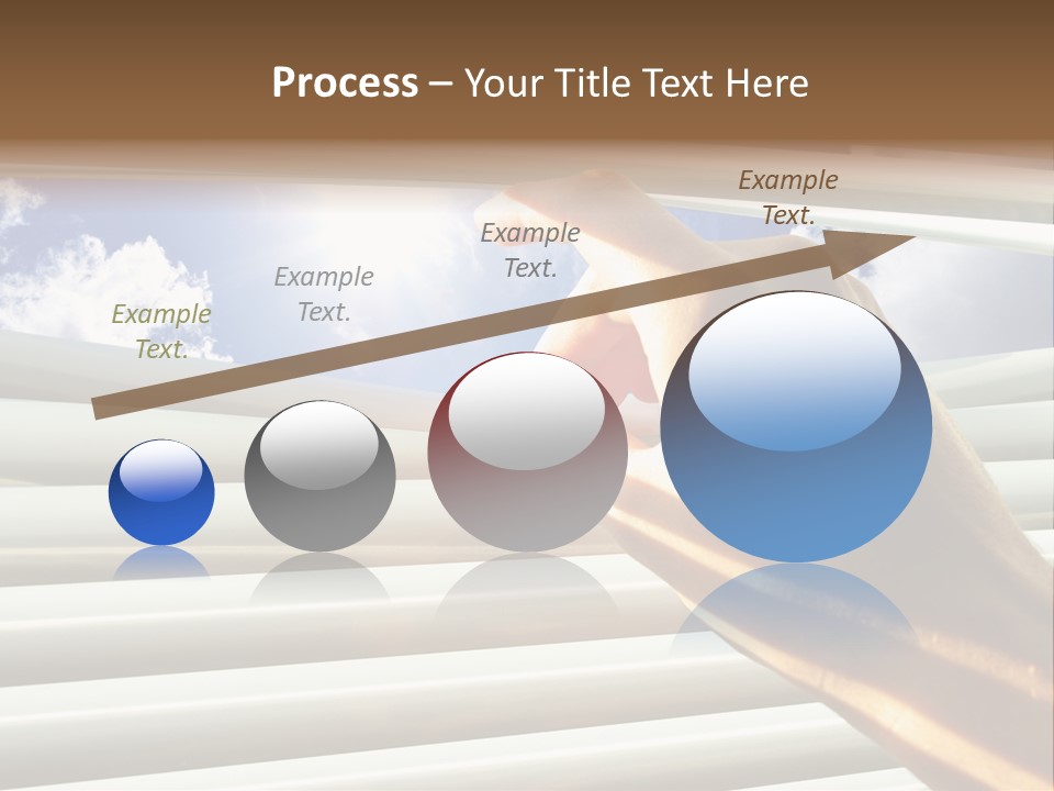 Jalousie Striped Cloud PowerPoint Template