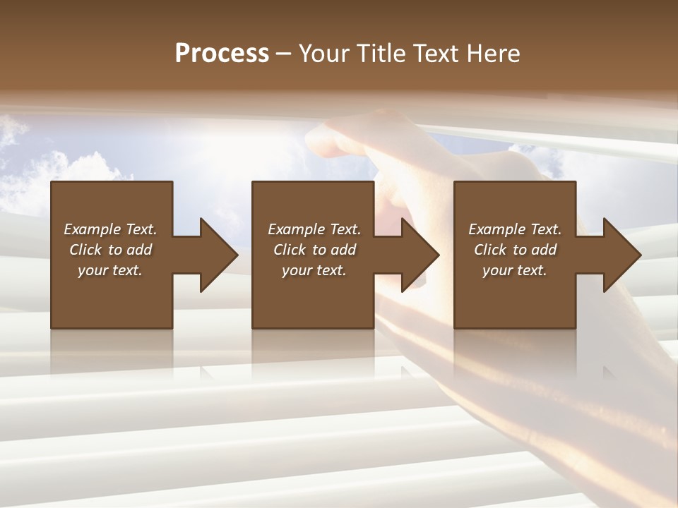 Jalousie Striped Cloud PowerPoint Template