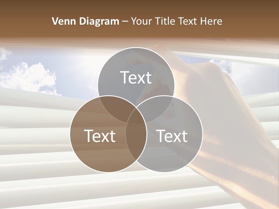 Jalousie Striped Cloud PowerPoint Template