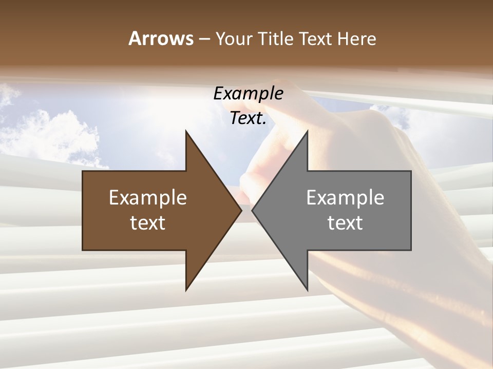 Jalousie Striped Cloud PowerPoint Template