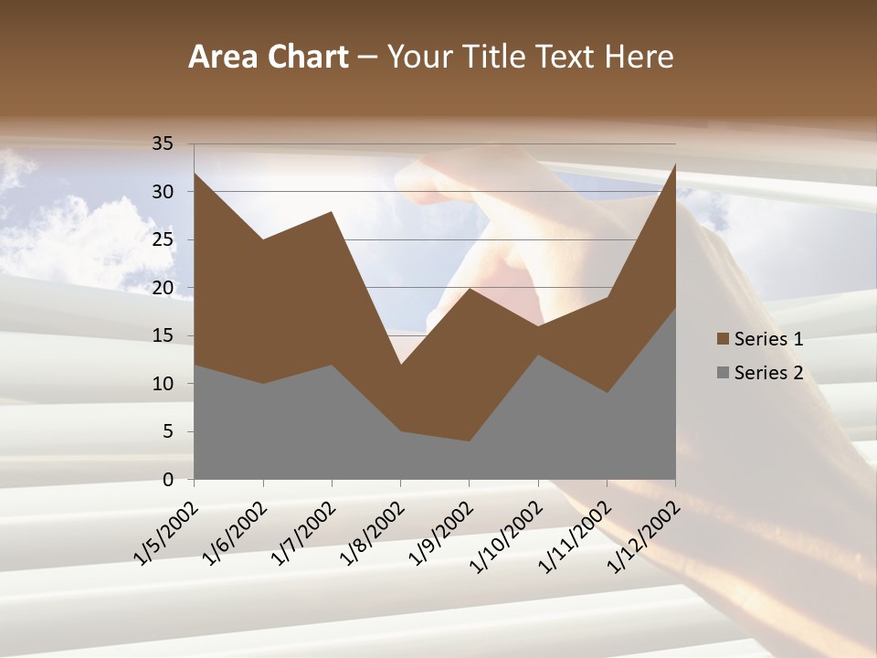 Jalousie Striped Cloud PowerPoint Template