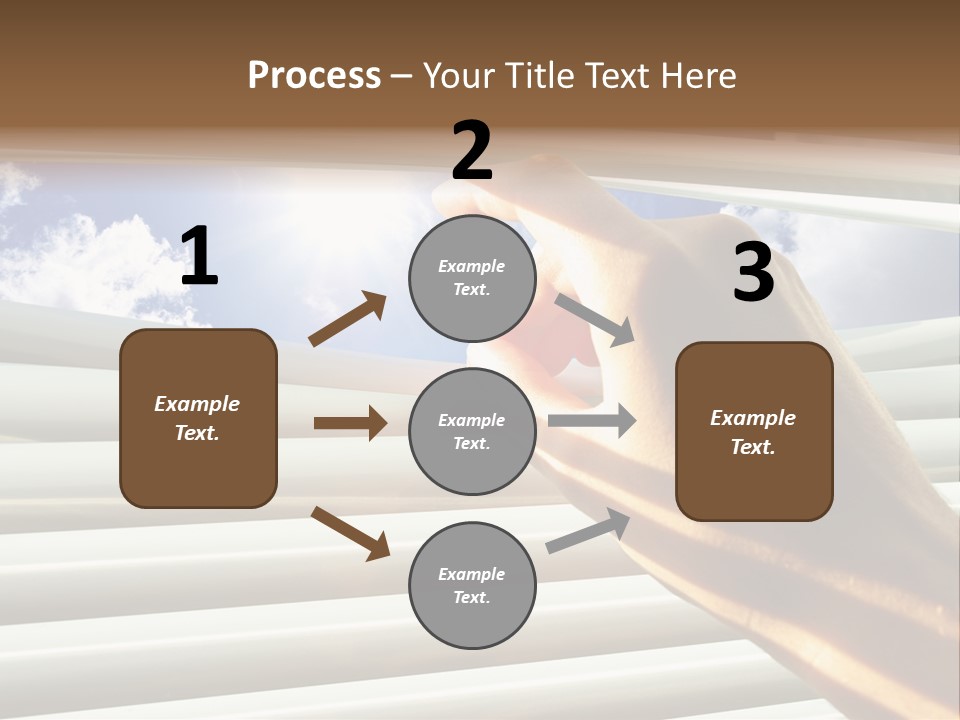 Jalousie Striped Cloud PowerPoint Template