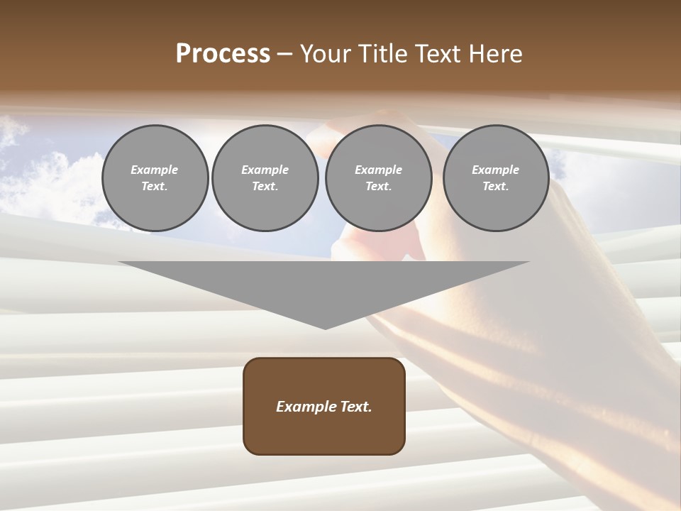 Jalousie Striped Cloud PowerPoint Template