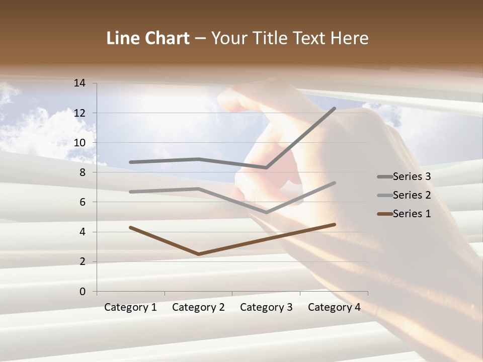 Jalousie Striped Cloud PowerPoint Template