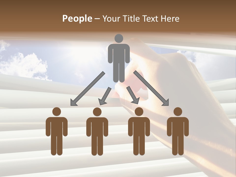 Jalousie Striped Cloud PowerPoint Template