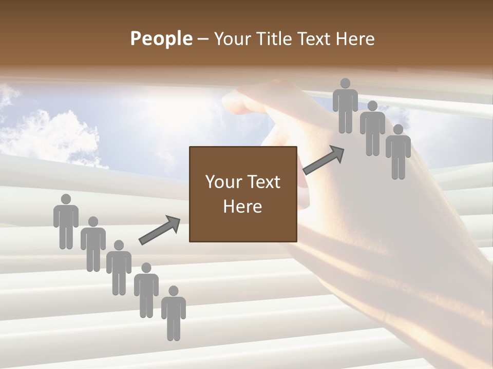 Jalousie Striped Cloud PowerPoint Template