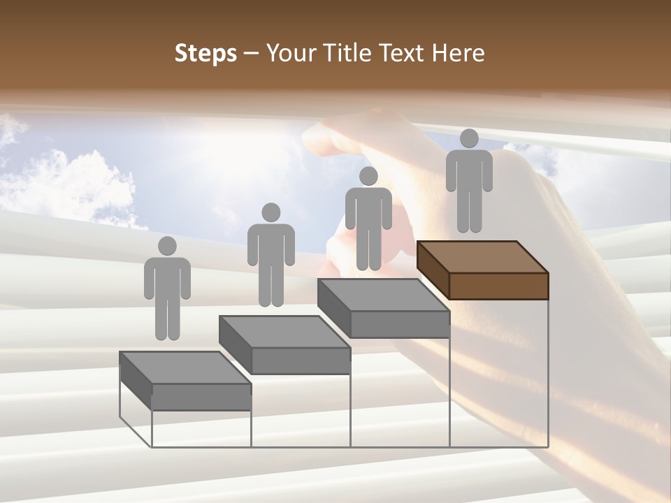 Jalousie Striped Cloud PowerPoint Template