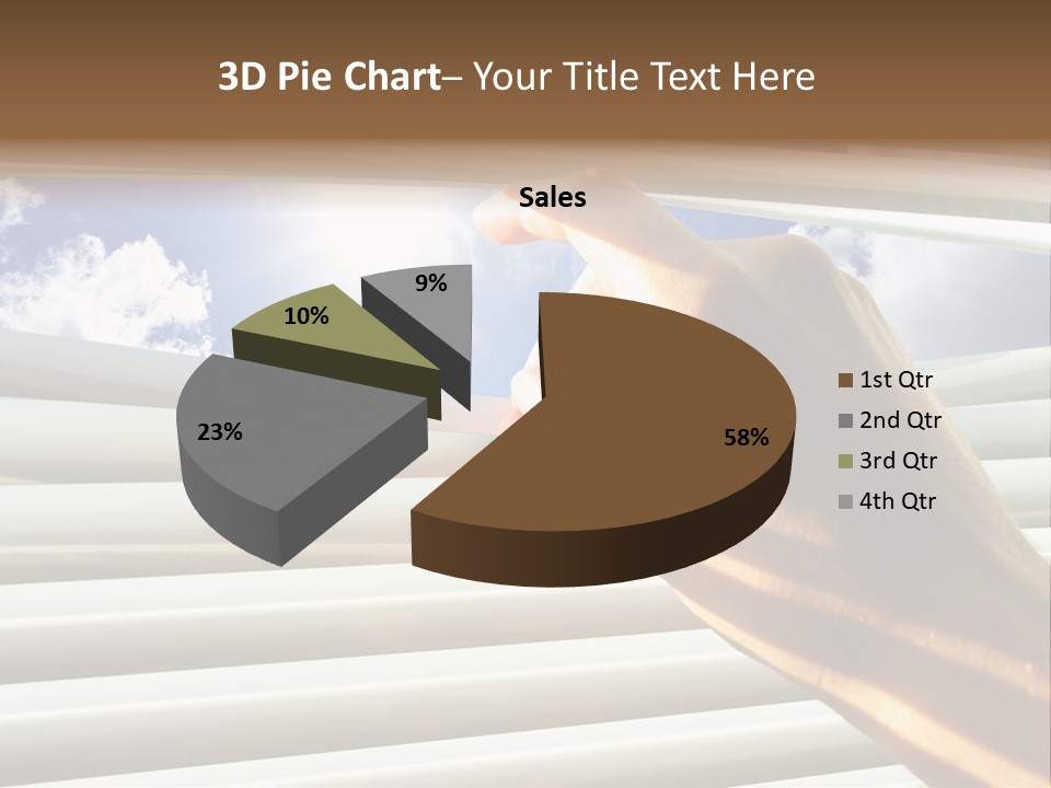 Jalousie Striped Cloud PowerPoint Template