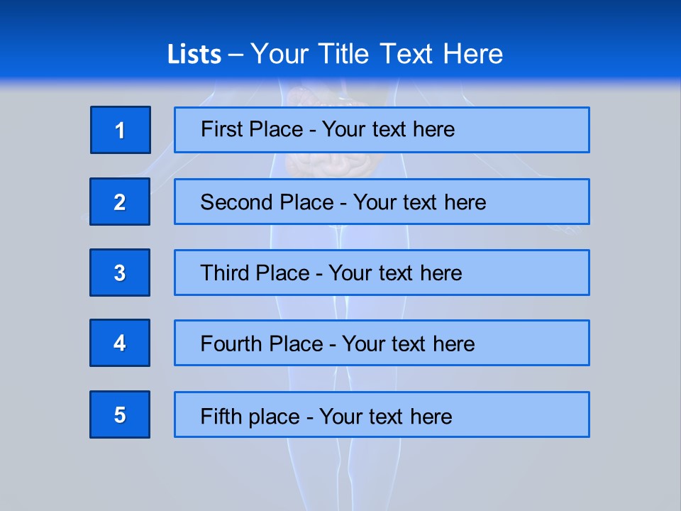 Male Biology Medical PowerPoint Template