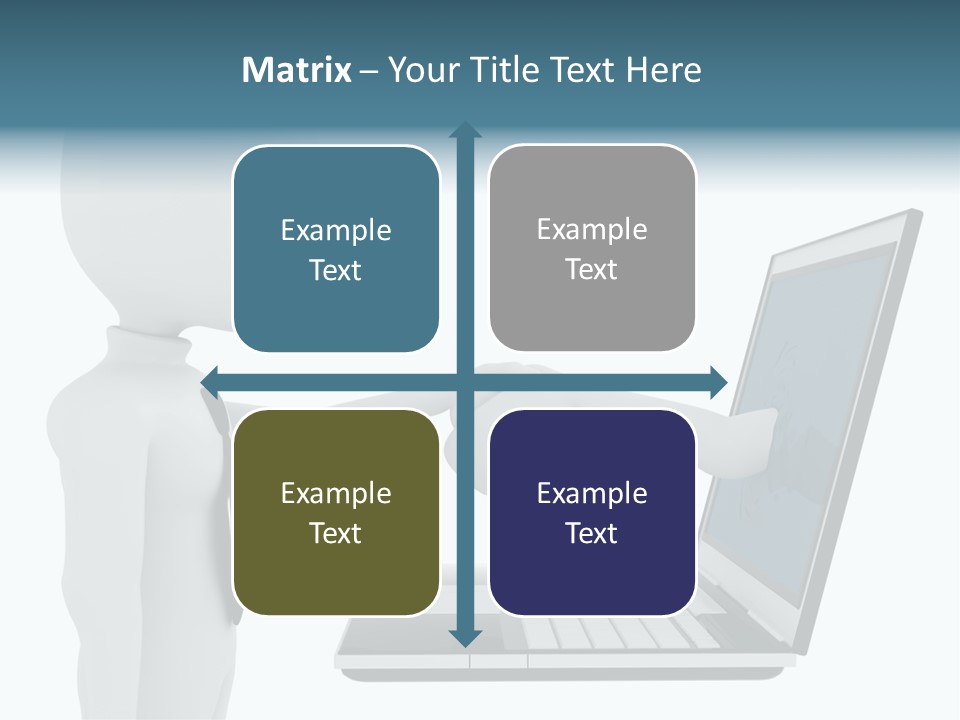 Partnership Man Commerce PowerPoint Template