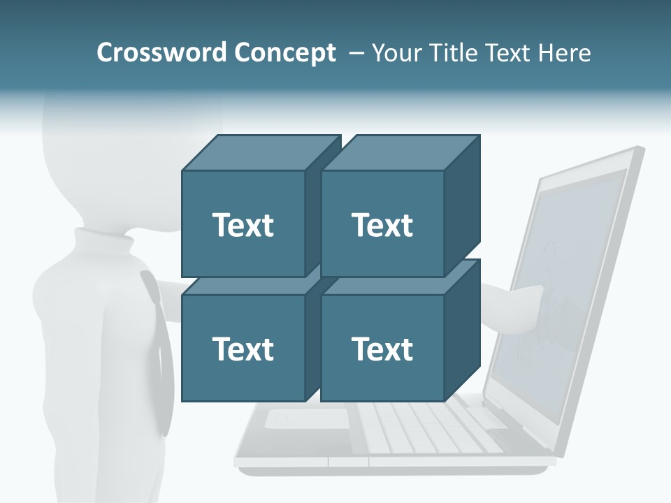Partnership Man Commerce PowerPoint Template