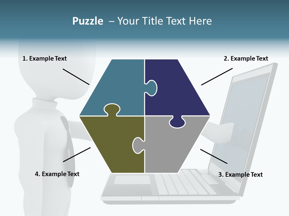 Partnership Man Commerce PowerPoint Template