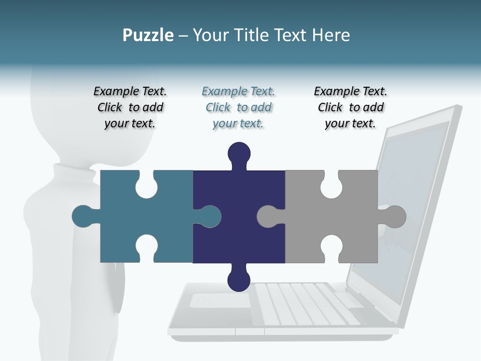 Partnership Man Commerce PowerPoint Template