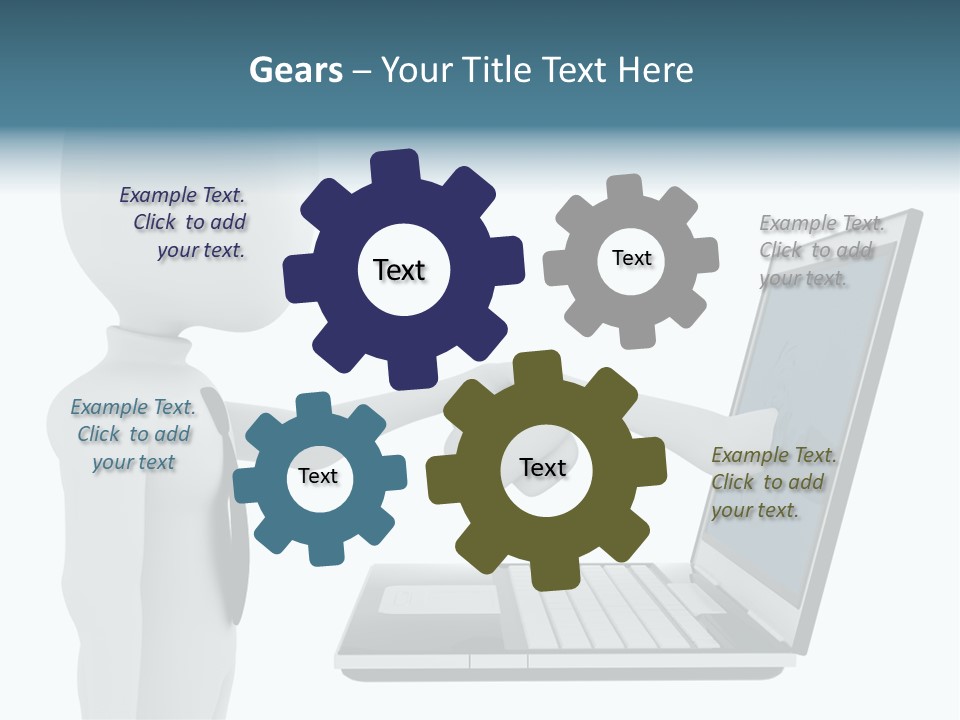 Partnership Man Commerce PowerPoint Template