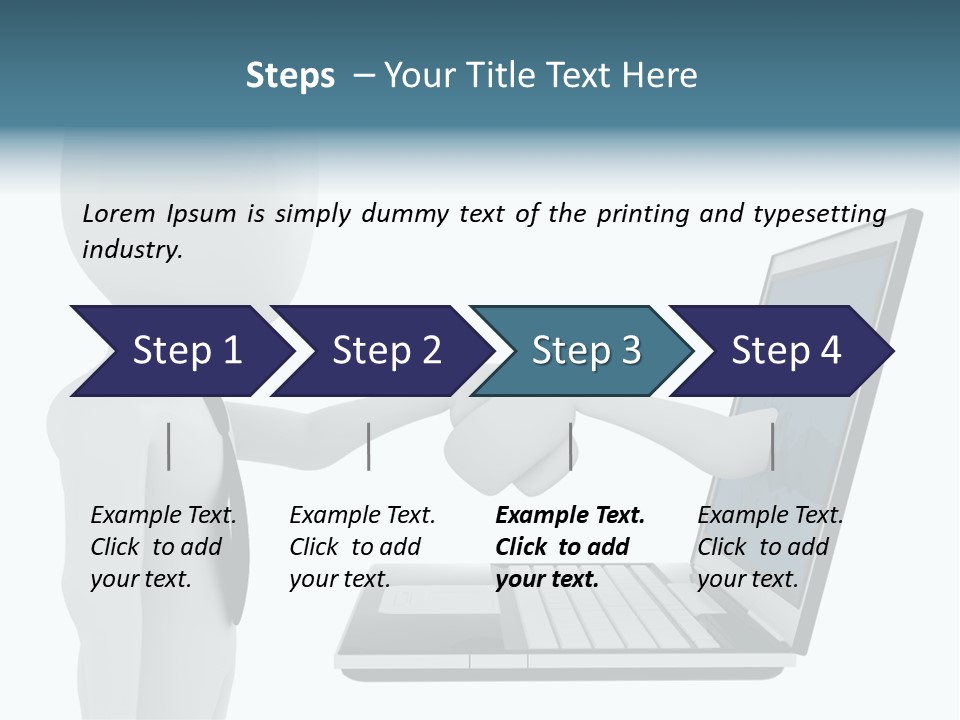 Partnership Man Commerce PowerPoint Template