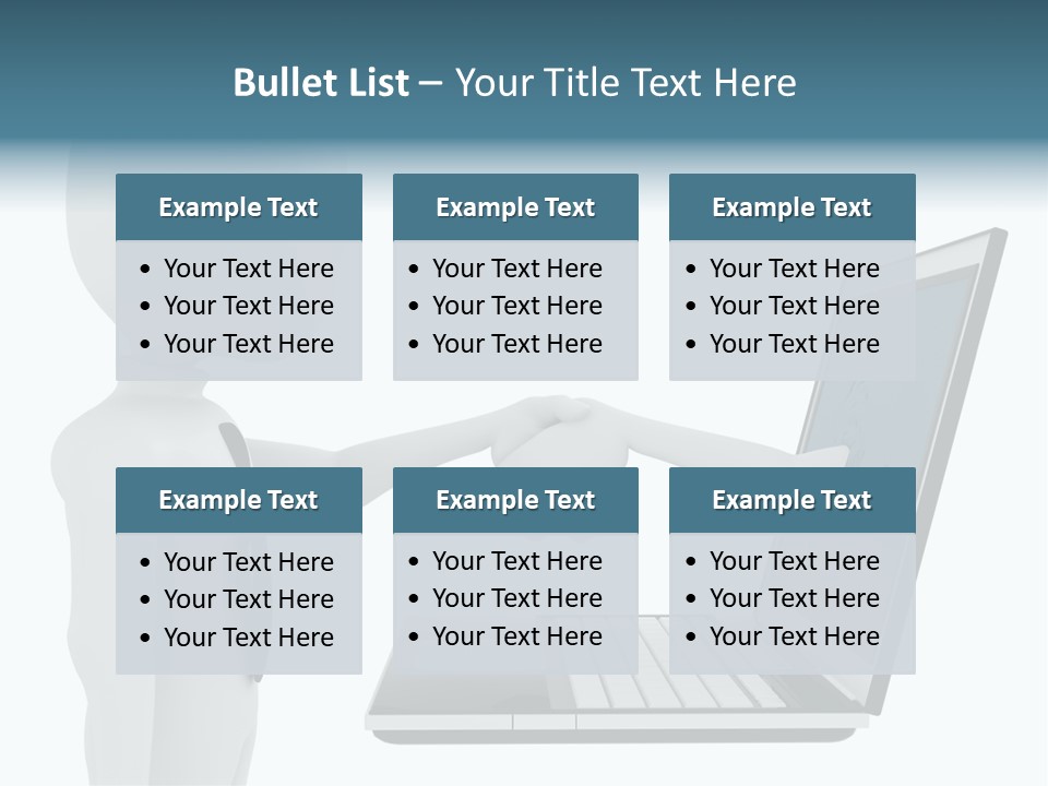 Partnership Man Commerce PowerPoint Template